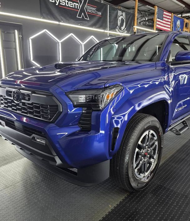 Exhaust of clean car